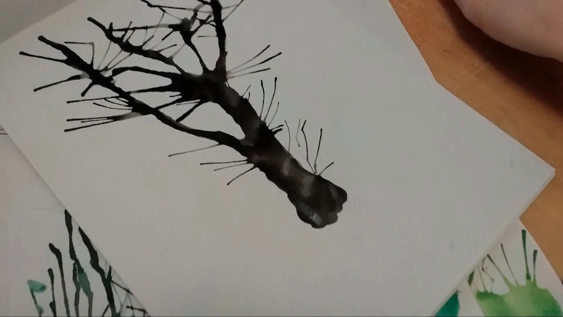 Нетрадиционная техника рисования кляксография. Кляксография с трубочкой техника рисования для детей. Рисование с помощью трубочек. Рисование с помощью трубочек. Рисование выдуванием из трубочки.
