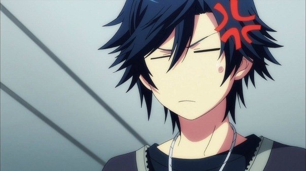 Pissed off anime guy