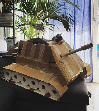 Танк из картона
