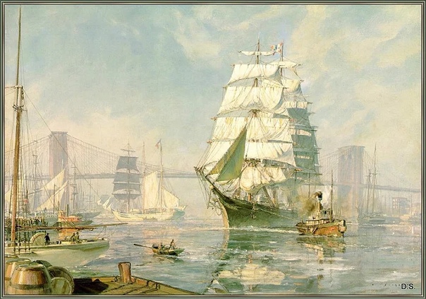 John Stobart Британский морской художник, известный своими картинами с изображением американских гаваней времен Золотого века парусного спорта